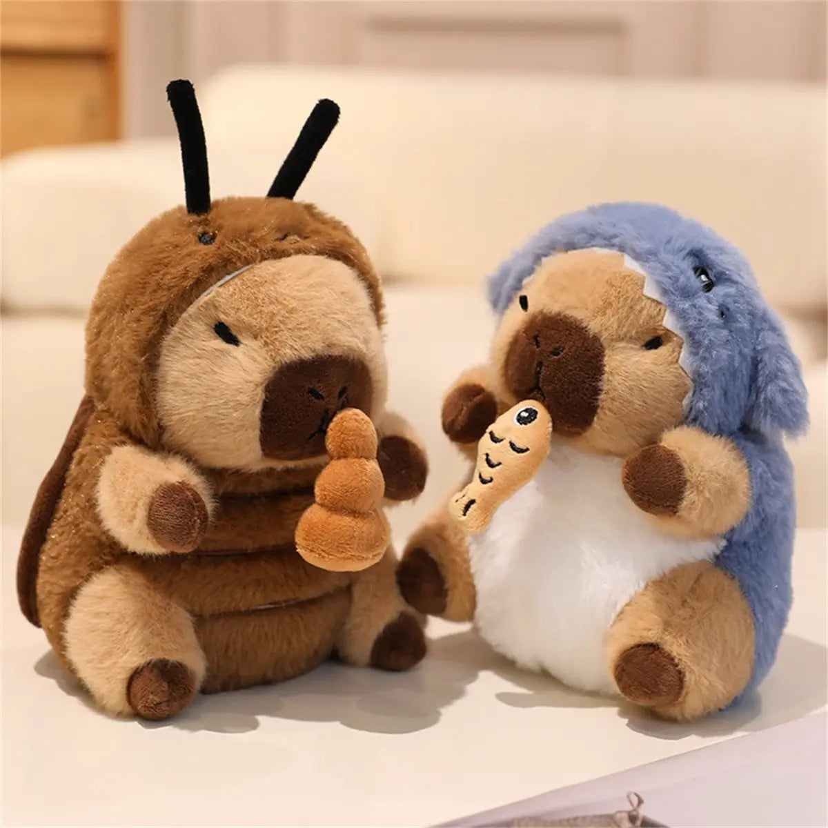 Pull String Transforming Capybara Plush Toy, Soft Fluffy Stuffed Doll, Halloween Christmas Party Decor, Kids Birthday Gift, Unisex, Capybara Stuffed Animals