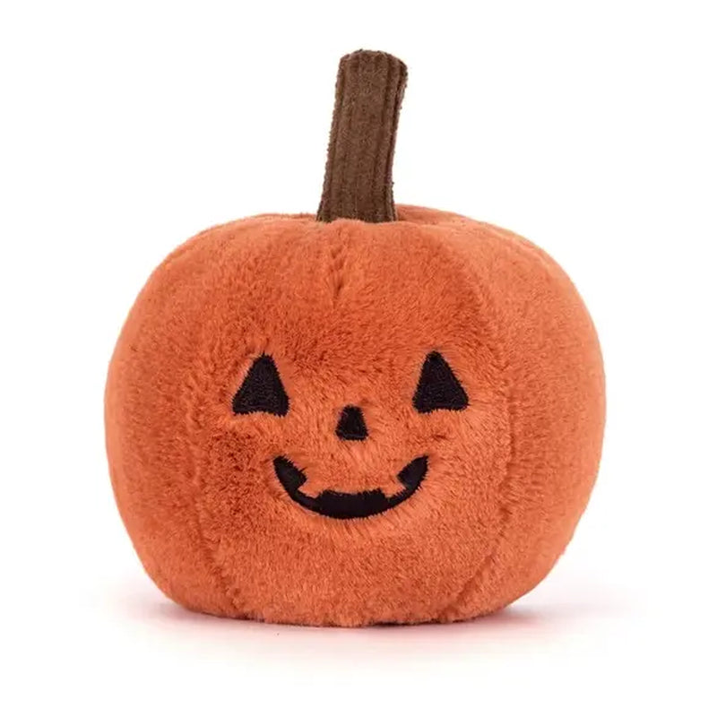 Jellycat Ooky Jack O Lantern Plush, Cute Halloween Pumpkin Stuffed Toy, Spooky Season Collectible Gift, US Stock Ready to Ship