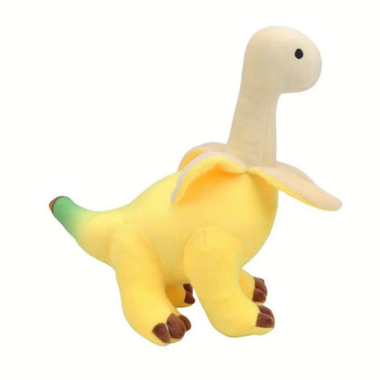Peeled Banana Dinosaur Plush Toy, Soft Fruit Dino Stuffed Animal Doll, Cuddly Stuffed Animals, Cute Dinosaur Plushie, Ideal Gift for Kids, Stuffed Animal Gifts