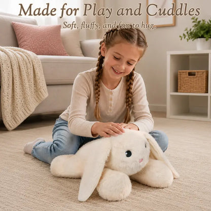 Wepop Weighted Bunny Stuffed Animal, 5Ibs 22In Weighted Plushies Rabbit Large Animals Pillow Cute Plush Toys Gifts for Kids Adults