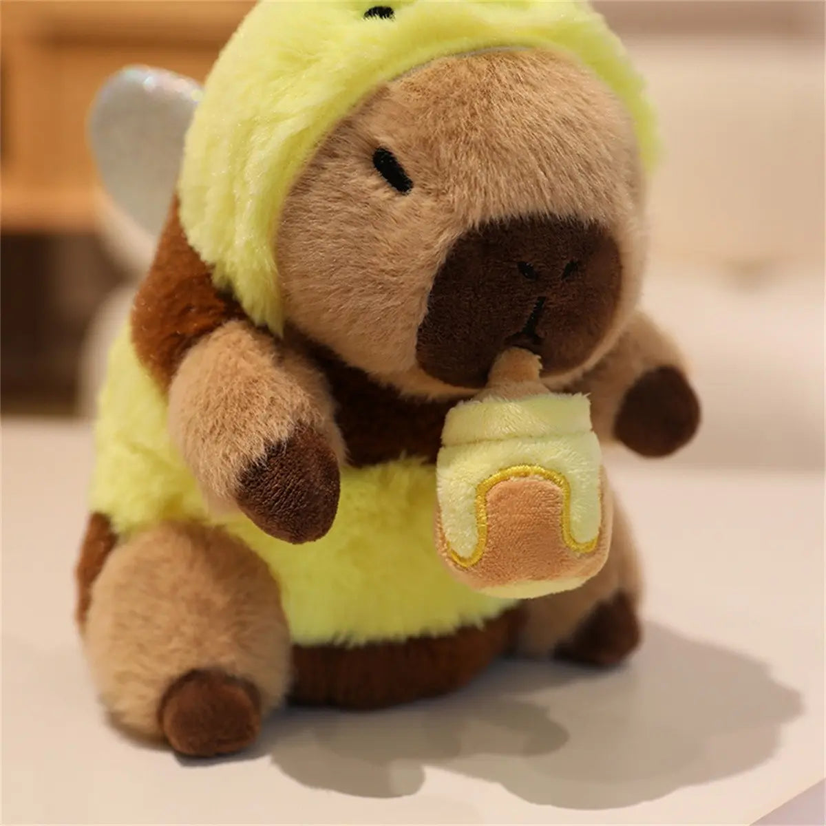 Pull String Transforming Capybara Plush Toy, Soft Fluffy Stuffed Doll, Halloween Christmas Party Decor, Kids Birthday Gift, Unisex, Capybara Stuffed Animals