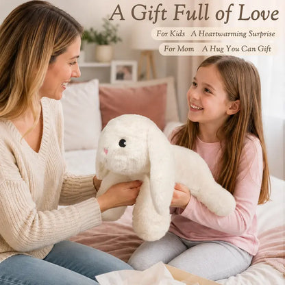 Wepop Weighted Bunny Stuffed Animal, 5Ibs 22In Weighted Plushies Rabbit Large Animals Pillow Cute Plush Toys Gifts for Kids Adults