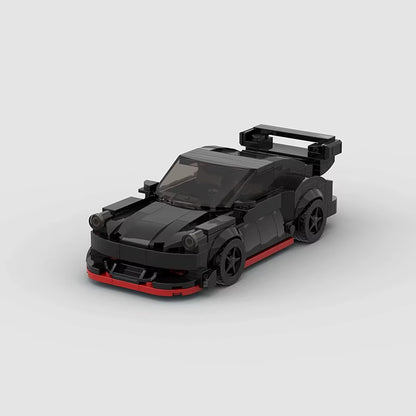 MOC Rally Racing Car Model, City Vehicle Building Set, Creative Garage Toys, Toy Assembly Vehicle Loved by Boys