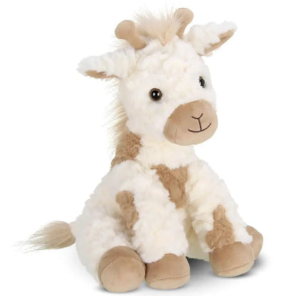 Lofty the Giraffe Stuffed Plushy - Soft White and Brown Animal