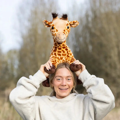 Jumbo Giraffe Snugglepal | 16" Tall, 4.5Lbs, Ultra Soft | Weighted Giraffe Stuffed Animal | Giraffe Plush | Giraffe Weighted Plushie