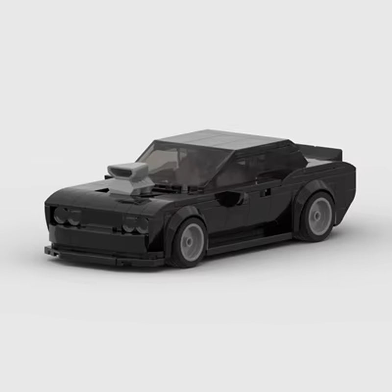 MOC Dodge Challenger Charger Dom Racing Racer Building Blocks Brick Creative Garage Toys for Boys Gifts