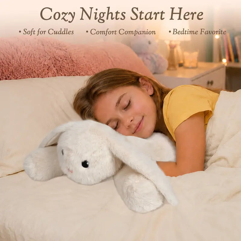 Wepop Weighted Bunny Stuffed Animal, 5Ibs 22In Weighted Plushies Rabbit Large Animals Pillow Cute Plush Toys Gifts for Kids Adults