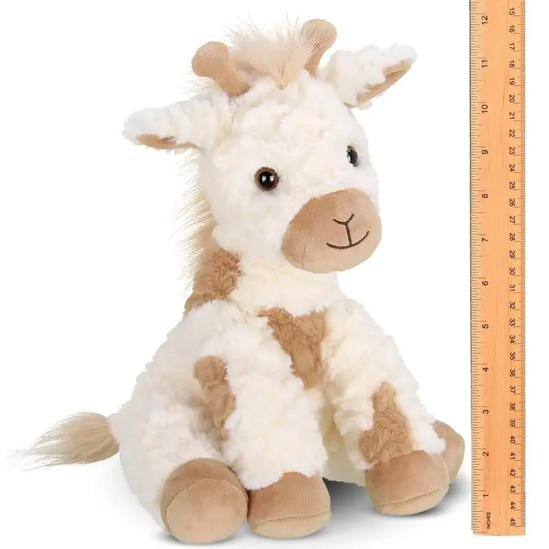 Lofty the Giraffe Stuffed Plushy - Soft White and Brown Animal