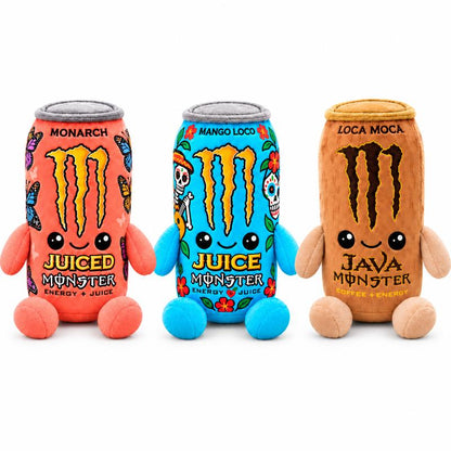 Monster Energy Drink Can Stuffed Toy - 6 in & 8.7 in Soft Plushies, Cute Collectible, Quirky Whimsical Geek Gift Idea for Gamer Desk Decor, Fan Presents
