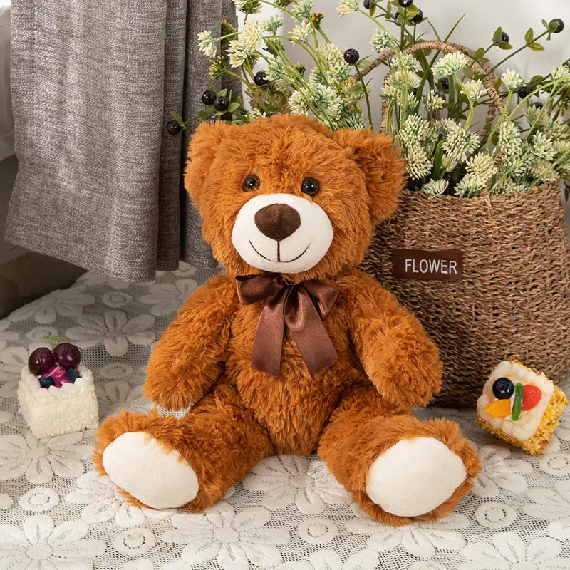 Maogolan 14" Brown Teddy Bear Stuffed Animal, Cuddly Soft Stuffed Animal Bear Plush Toy for Kids Boys Girls on Birthday, Christmas, Valentine'S Day