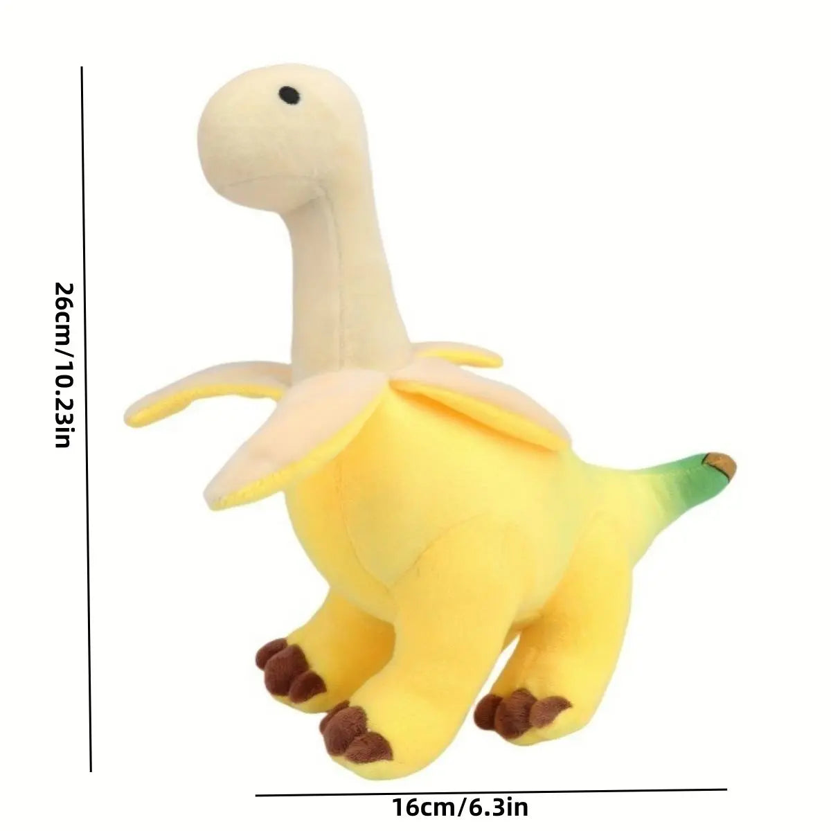 Peeled Banana Dinosaur Plush Toy, Soft Fruit Dino Stuffed Animal Doll, Cuddly Stuffed Animals, Cute Dinosaur Plushie, Ideal Gift for Kids, Stuffed Animal Gifts