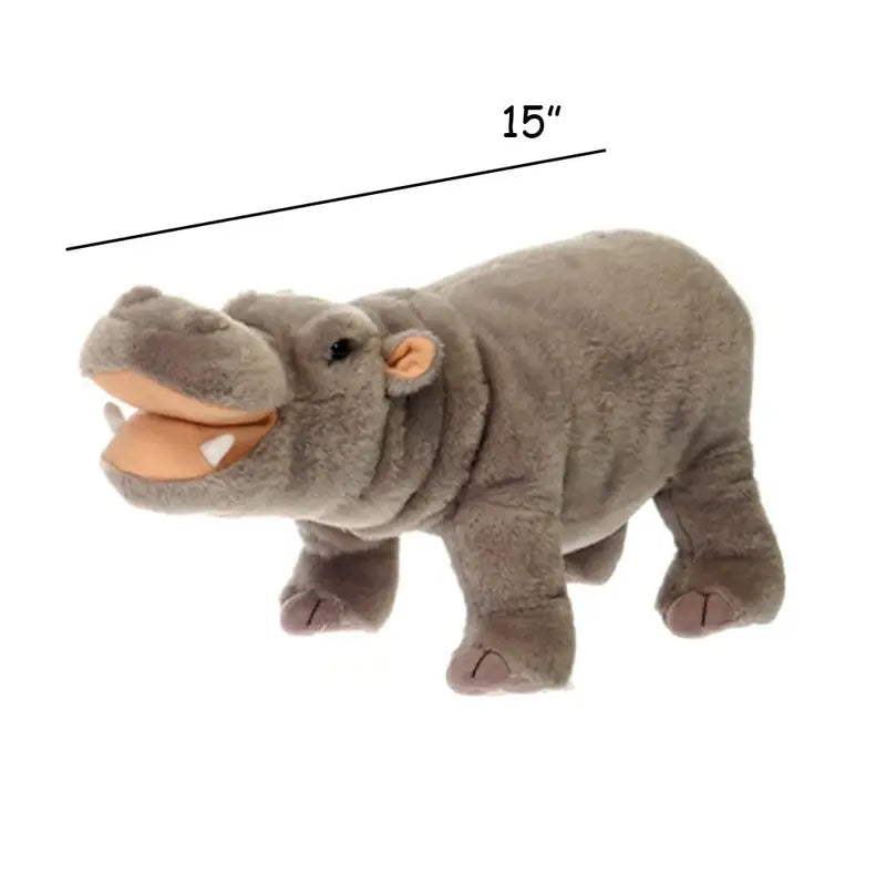Hippopotamus Stuffed Animal - Standing Hippo - Plush Favorite Animal Keepsake