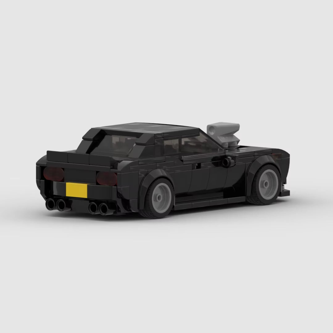 MOC Dodge Challenger Charger Dom Racing Racer Building Blocks Brick Creative Garage Toys for Boys Gifts