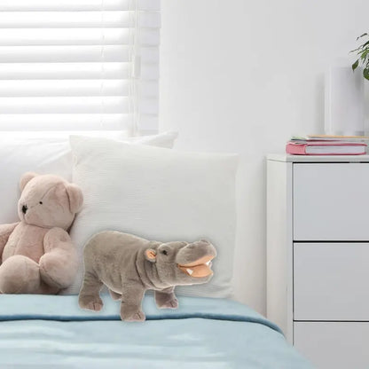 Hippopotamus Stuffed Animal - Standing Hippo - Plush Favorite Animal Keepsake