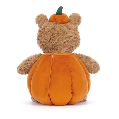 Jellycat Bartholomew Bear Pumpkin Plush, Cute Halloween Teddy Bear, Fall Pumpkin Stuffed Animal, in Stock USA, Ready to Ship