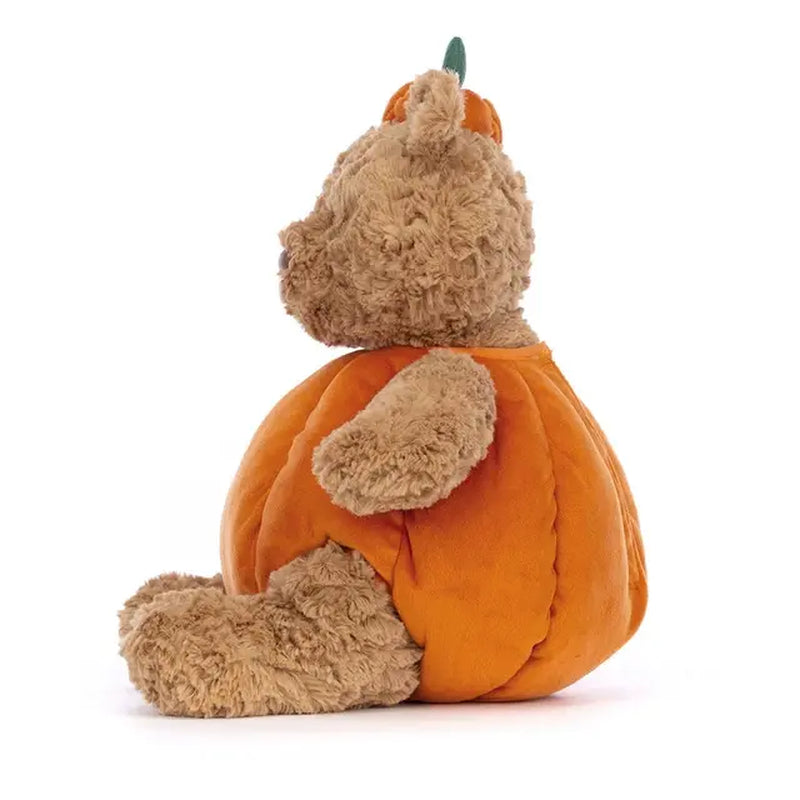Jellycat Bartholomew Bear Pumpkin Plush, Cute Halloween Teddy Bear, Fall Pumpkin Stuffed Animal, in Stock USA, Ready to Ship