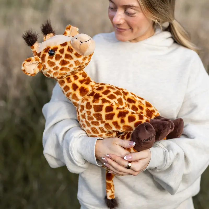 Jumbo Giraffe Snugglepal | 16" Tall, 4.5Lbs, Ultra Soft | Weighted Giraffe Stuffed Animal | Giraffe Plush | Giraffe Weighted Plushie