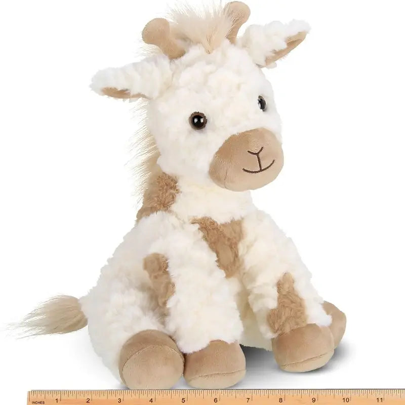 Lofty the Giraffe Stuffed Plushy - Soft White and Brown Animal