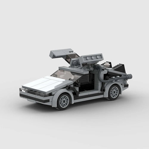 Back to the Future Delorean MOC Building Blocks – City Sports Racing Car – DIY Assembly Toy – Parent-Child Bonding Fun