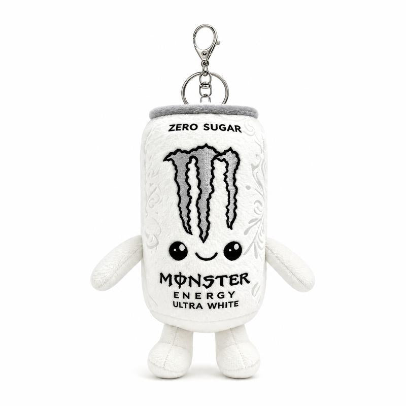 Monster Energy Drink Can Stuffed Toy - 6 in & 8.7 in Soft Plushies, Cute Collectible, Quirky Whimsical Geek Gift Idea for Gamer Desk Decor, Fan Presents